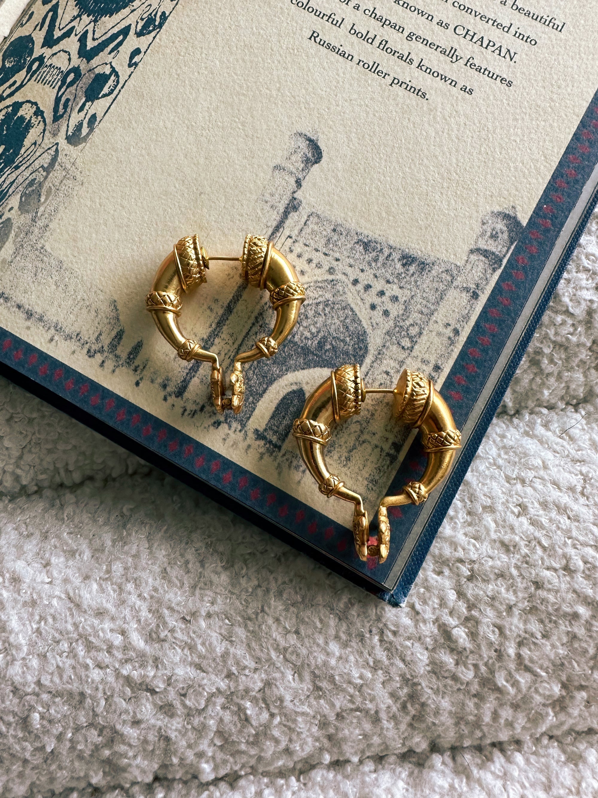 Tortoise Drop Tribal Earrings