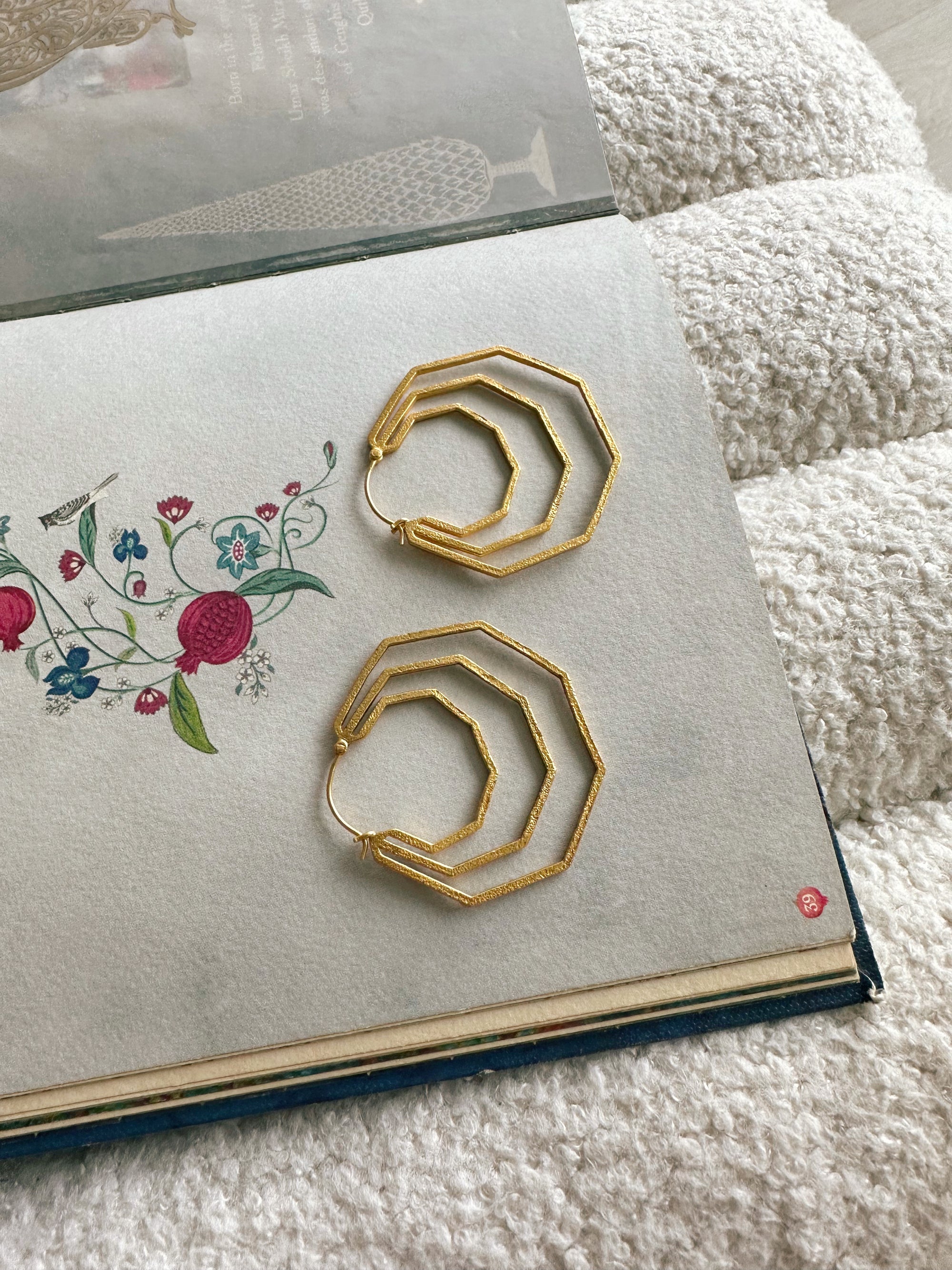 Hexa Hoop Earrings