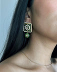 Chorus Earrings in Green
