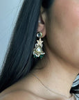 Kinara Earrings in Green