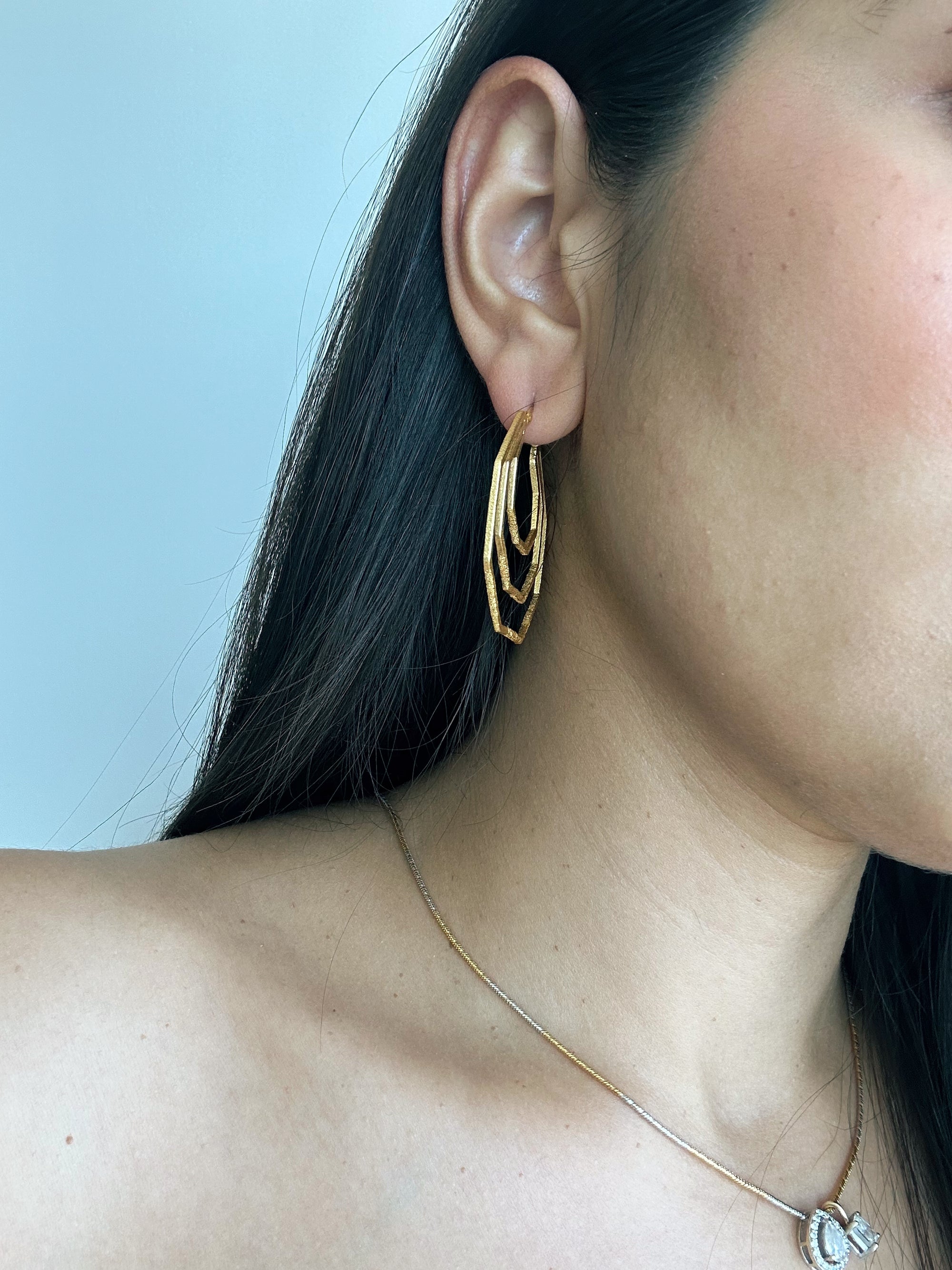 Hexa Hoop Earrings
