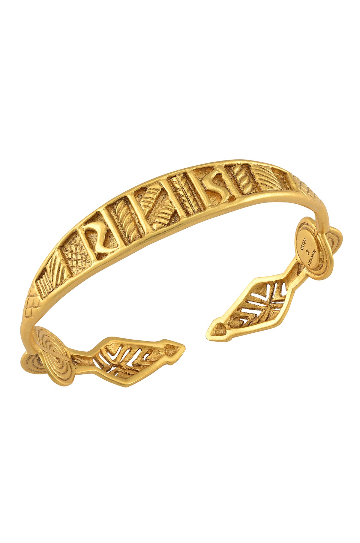 Tribal Spear Gold Bracelet