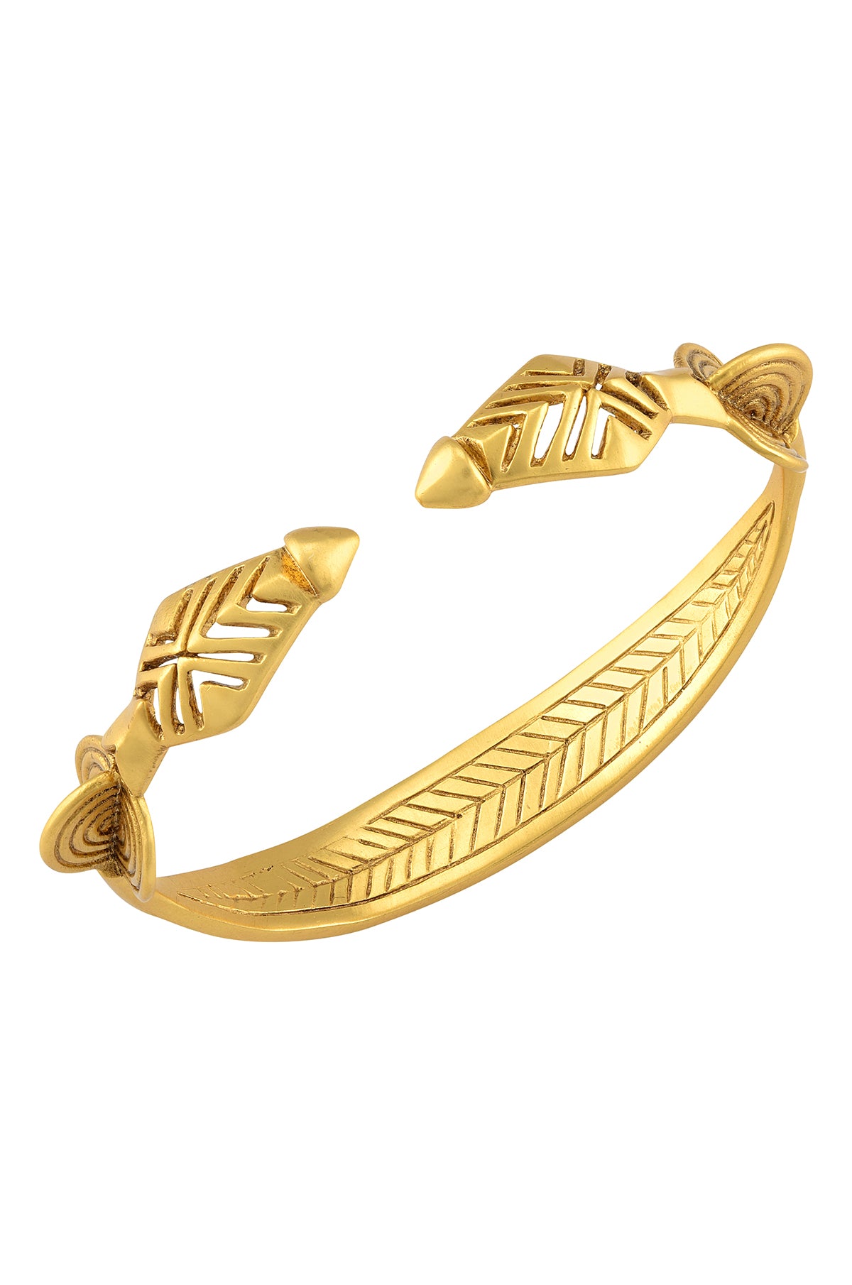 Tribal Spear Gold Bracelet