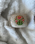 Pamposh Handpainted Midi Jewelry Box in Pearl