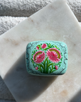Pamposh Handpainted Mini Jewelry Box in Sky
