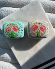 Pamposh Handpainted Mini Jewelry Box in Pink