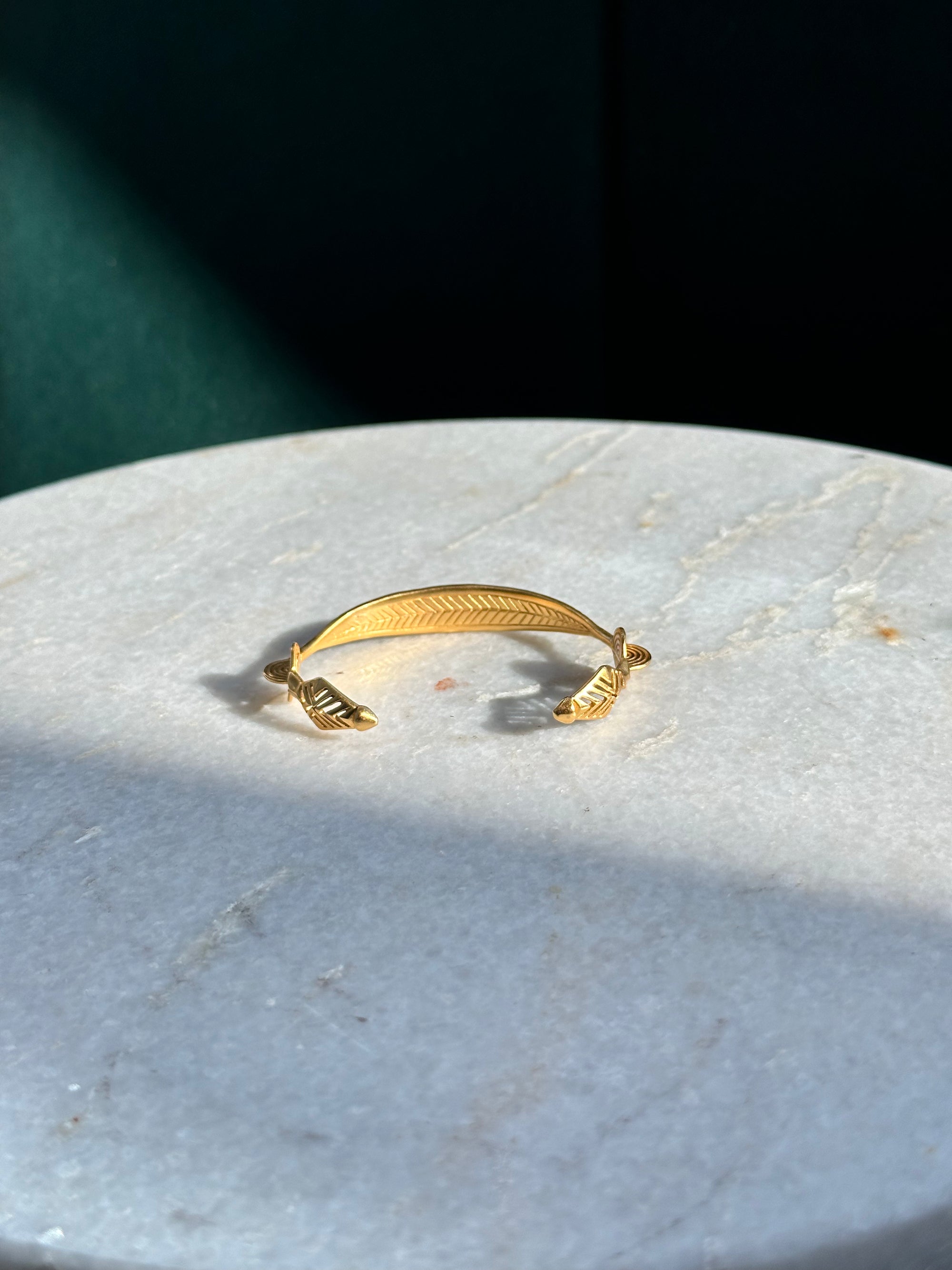 Tribal Spear Gold Bracelet