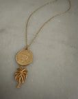 Palms Eve Coin Necklace