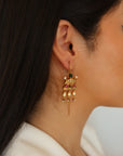 Palki Jhalar Earrings and Dulhan Dewani Ear Cuffs