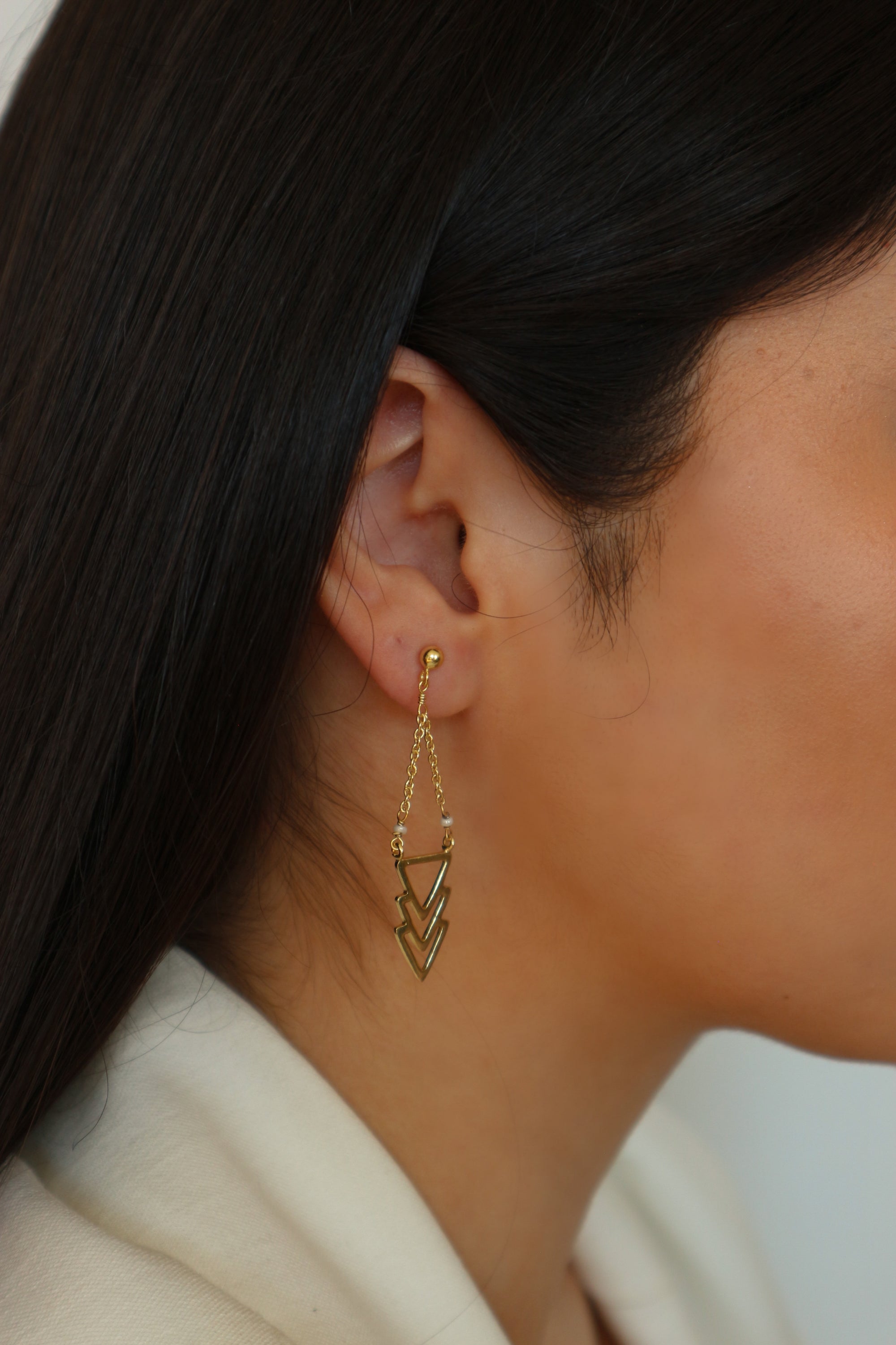 Tricone Earrings