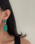 Green Barry Earrings