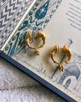 Tortoise Drop Tribal Earrings