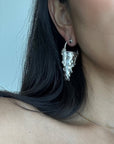 Tokri Tribal Silver Earrings