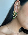 Chorus Earrings in Green