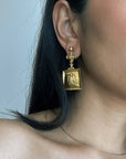 Tortoise Tribal Earrings