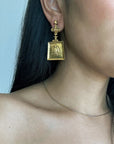 Tortoise Tribal Earrings