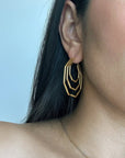 Hexa Hoop Earrings