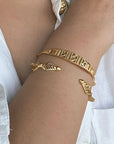 Tribal Spear Gold Bracelet