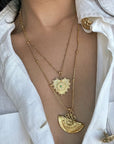 Dil Chakra Gold Necklace