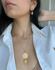 Palms Eve Coin Necklace