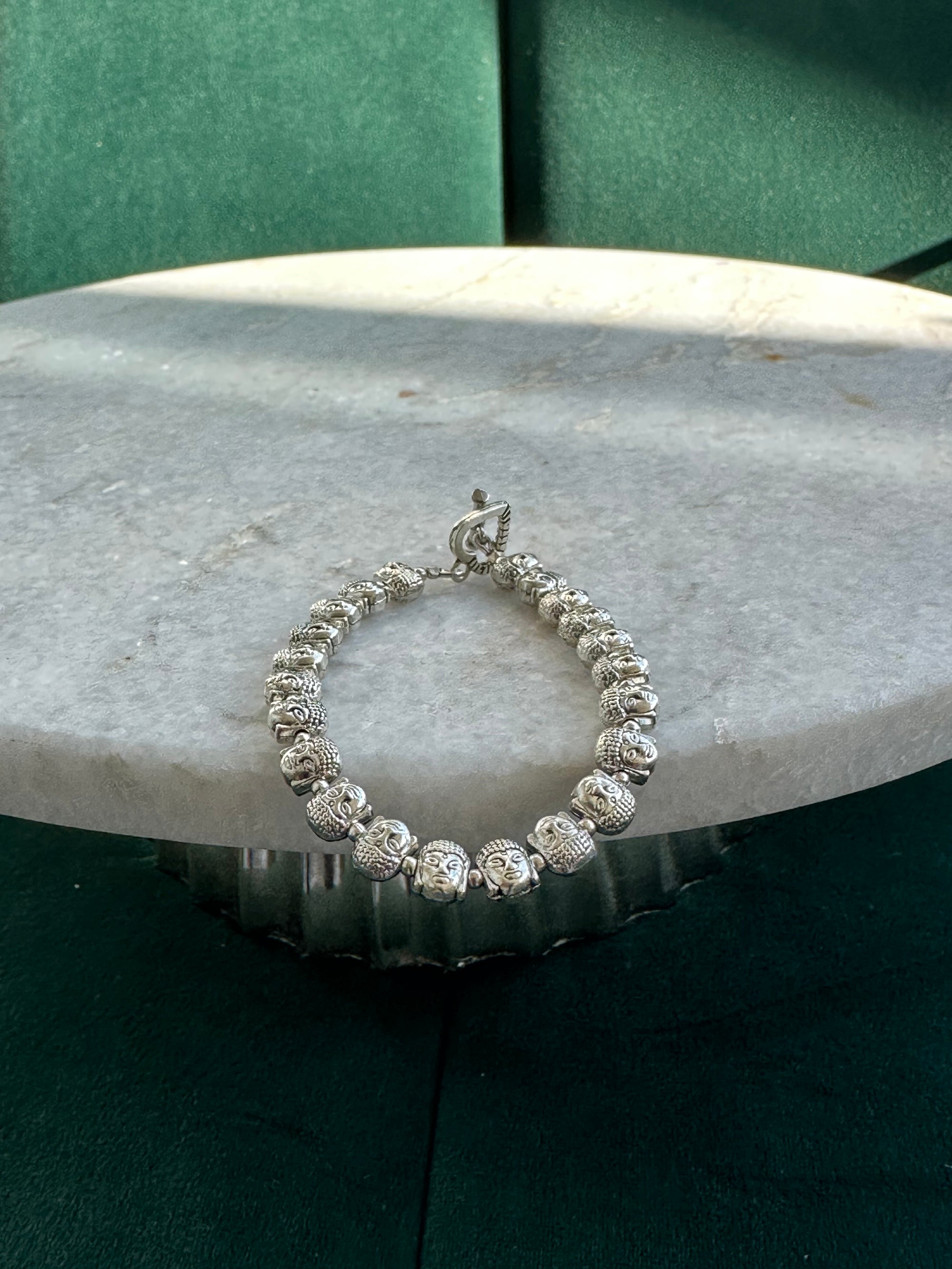 Buddha Silver Bracelet