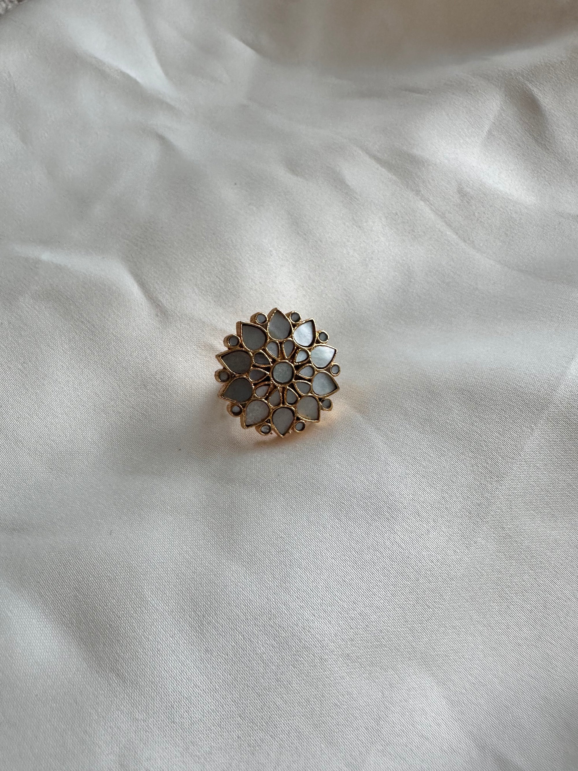 Pushp Mother of Pearl Ring