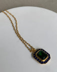 Green & Navy Carnival Necklace