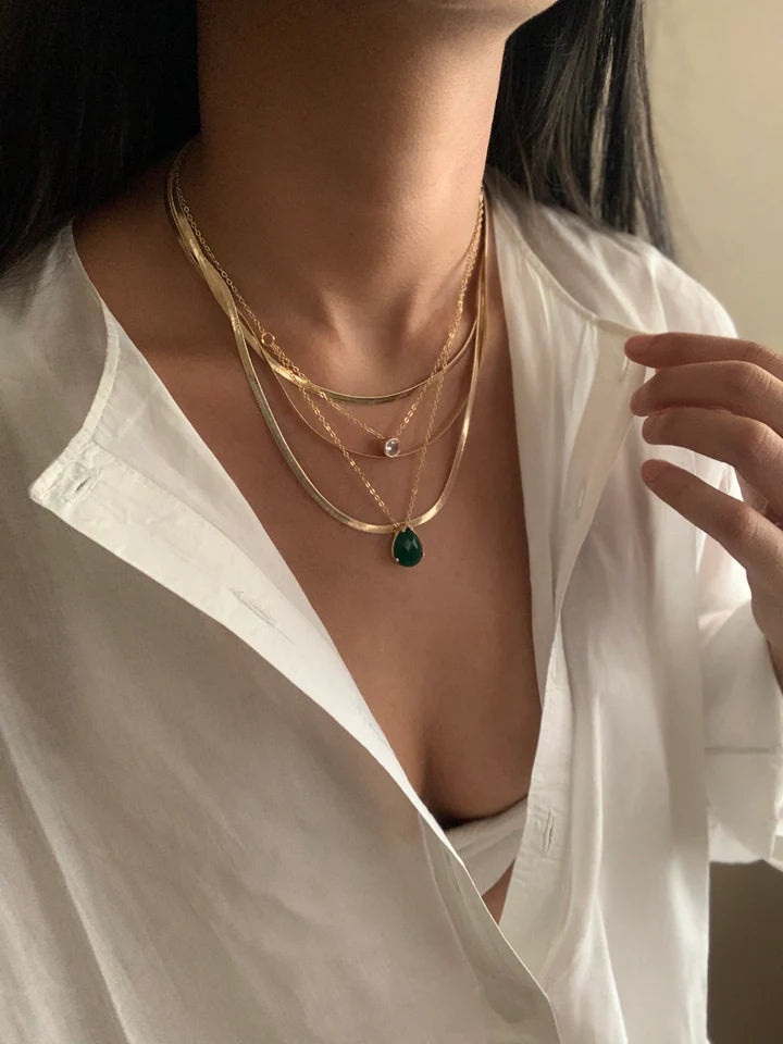 Tri Gold Necklace