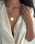 Palms Eve Coin Necklace