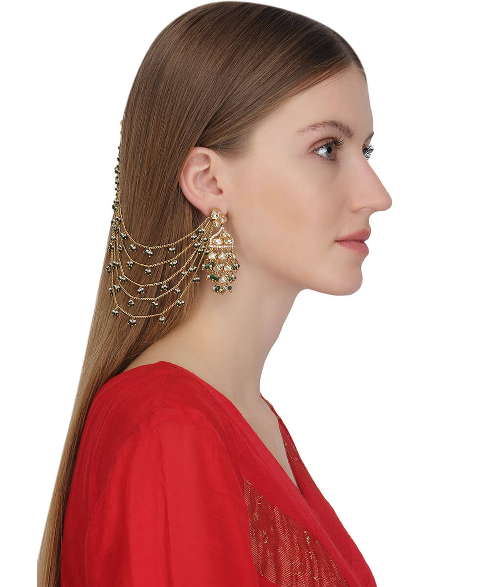Palki Earrings with Shennai Clips